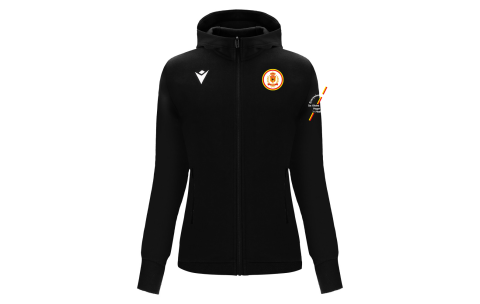 SUPCHOP - DRUM FULL LENGTH ZIP WOMAN HOODY BLK